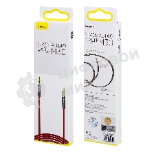 Кабель Baseus CAM30-C91 Yiven Audio Cable M30 AUX 3.5мм (M) to AUX 3.5мм (M) 1.5m Red+Black