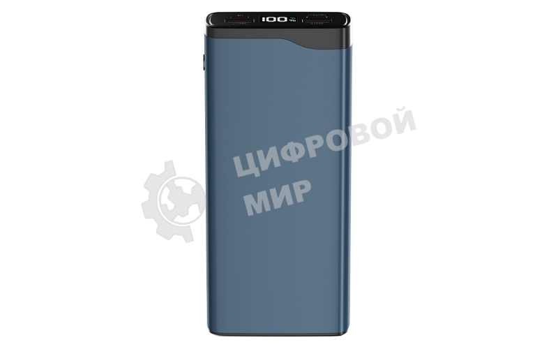Портативный аккумулятор OLMIO QL-20, 20000mAh, 22.5W, QuickCharge3.0/PowerDelivery, LCD, голубой