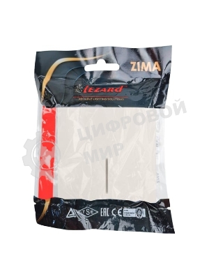Выключатель 1-кл. с индик. СП ZIMA IP20 10А безвинт. зажим слон. кость LEZARD 704-9088-111QC