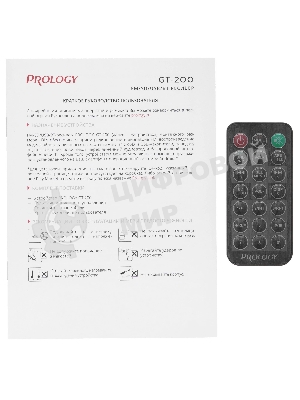 Автомагнитола Prology GT-200, 1 DIN, Bluetooth, USB Type-A, AUX, пульт ДУ