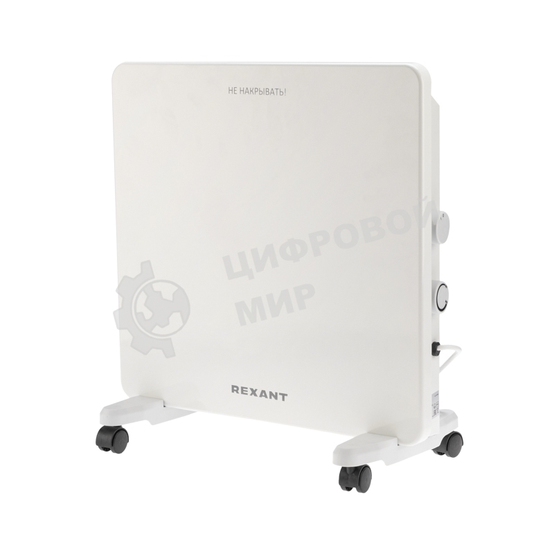 Конвектор электрический Rexant белый, 1000 Вт, 15 м2, механический термостат