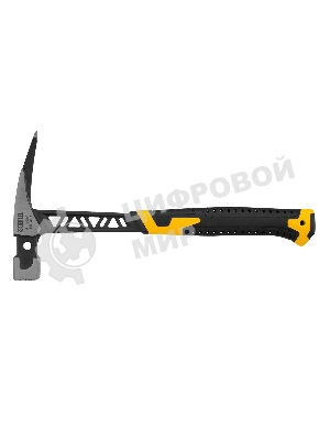 Молоток кровельщика Denzel 600 г, цельнокованый, боек с магнитом, двухкомп. обрезин. рук-ка