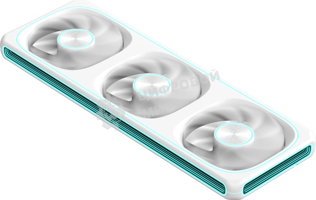 Вентилятор для корпуса Formula V Line AIR FUSION 3 WH REVERSE, 360x120x28мм, ARBG 3pin + PWM 4pin, 500-1800 RPM, 37.83 DBA MAX, HYDRO BEARING