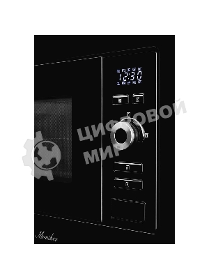 Встраиваемая микроволновая печь Monsher MMH 201 B, 59.3х38.5х31.3 см, мощность микроволновой печи 800-1250 Вт, мощность гриля 1000 Вт, 5 уровней мощности, электронное управление, многофункциональный дисплей, режим Микроволны/Гриль/Комби, автоменю8 программ, блокировка от детей, быстрый пуск, Принадлежности: высокая решетка для гриля, поворотный стол 245 мм, объем 20 л, : черный/стекло