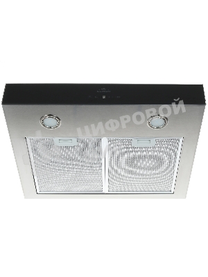 Вытяжка каминная Elikor Агат 60Н-1000-Е4Д серебристый/черный, 59 см, 1000 куб. м/ч, 59 дБ