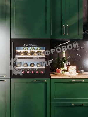 Винный шкаф LEX LWD6036BL dual zone S черный, 85 л, 2 отсека, 36 бут.