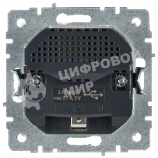 Розетка 1-местная IEK BRITE РЮш10-1-БрБ (BR-R14-16-U21-D21-K01) 16А, с USB A+A 2.1А, с заземлением с защитными шторками, белый