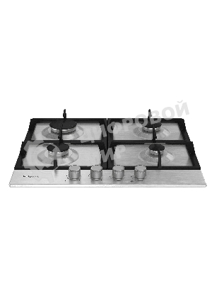 Газовая варочная поверхность Hotpoint HGMT 641 IX, 4 конфорки, нержавеющая сталь, 7400 Вт