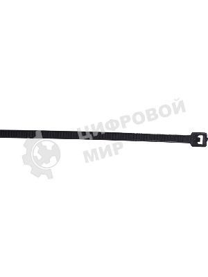 Нейлоновые стяжки Fortisflex КСС 3х150 черный 100 штук