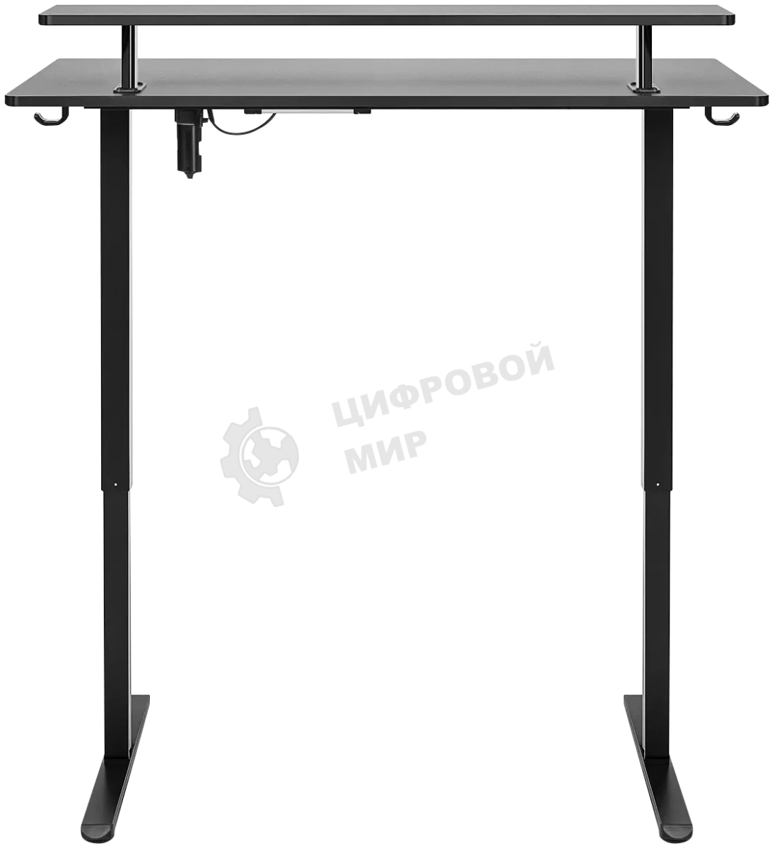 Стол игровой Defender Alliance черн, 110x60, высота 72-117, полк 1