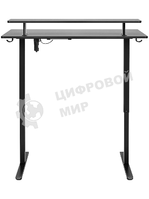 Стол игровой Defender Alliance черн, 110x60, высота 72-117, полк 1