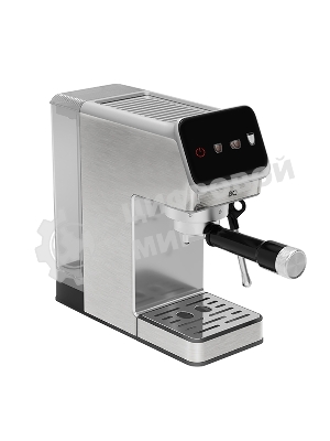 Кофеварка рожковая BQ CM7003 серебристый, исп. кофе - молотый, 1,2 л, 1350 Вт, 20 бар