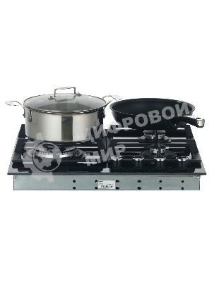 Газовая варочная панель Hotpoint HGS 62F/BK, независимая, черный