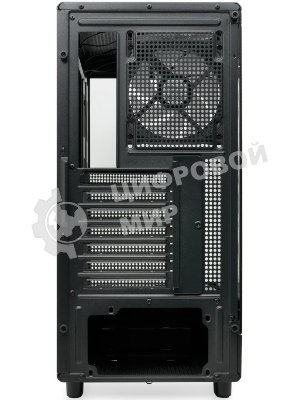 Компьютерный корпус HSPD F510, Panoramic Mid Tower, черный, TG, 0.5 SPCC, 3x120мм ARGb ATX, mATX, mITX 180/280/160мм 1x2.5
