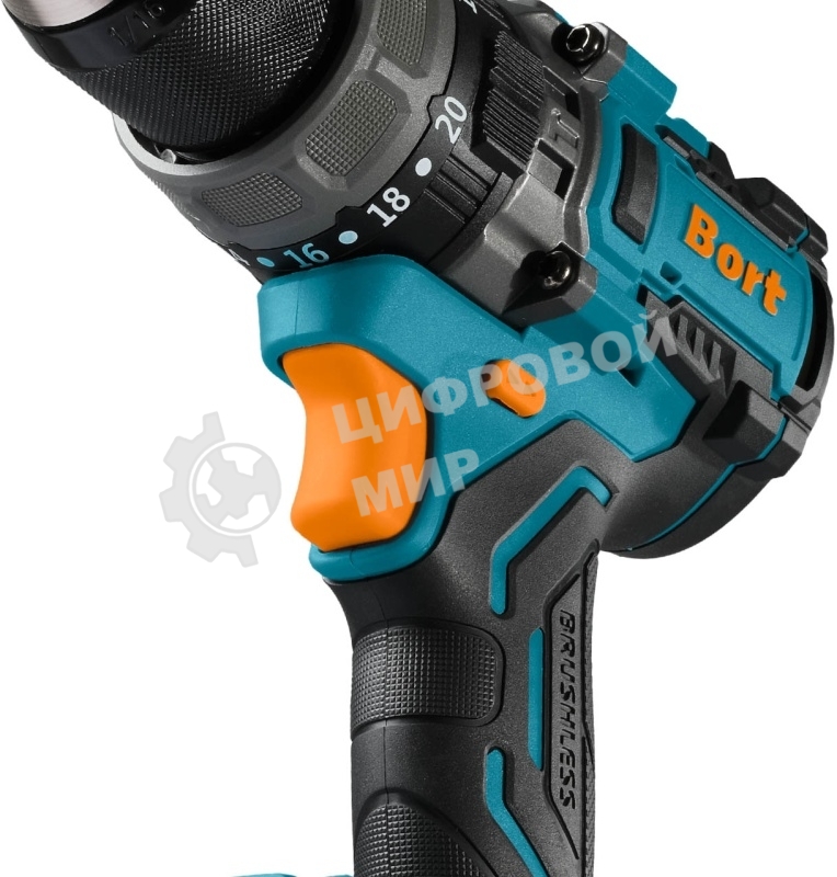 Дрель-шуруповерт Bort BAB-21Ix2Li-XDK, Аккумуляторная, 18В, 2 АКБ, Ударная