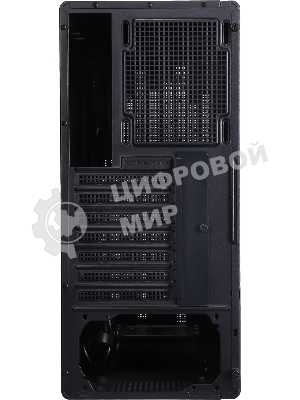 Компьютерный корпус Accord ACC-188R2 черный без БП ATX 4x120мм 1xUSB 2.0 1xUSB 3.0 1xUSB3.1 audio