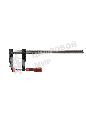 Струбцина F-образная усиленная Deli DL111230Z 300x120 мм, макс. усилие зажима 3500N, резьба 16мм