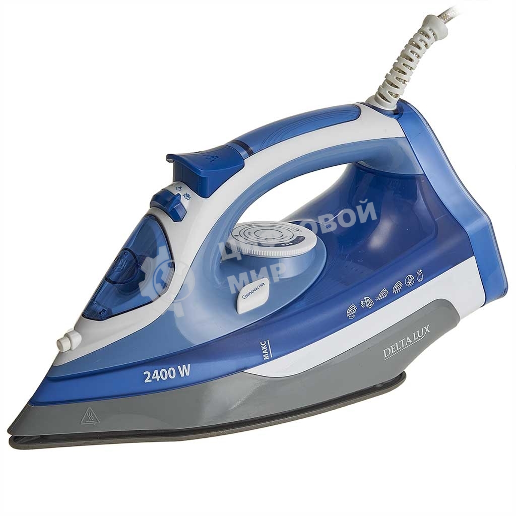 Утюг Delta LUX DL-712 белый с синим