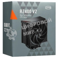 Устройство охлаждения (кулер) PcCooler RZ400 V2 Soc-AM5/AM4/1200/1700/1851 черный 4-pin 32dB Al+Cu 240W Ret (RZ400V2-BKNWNX-GL)