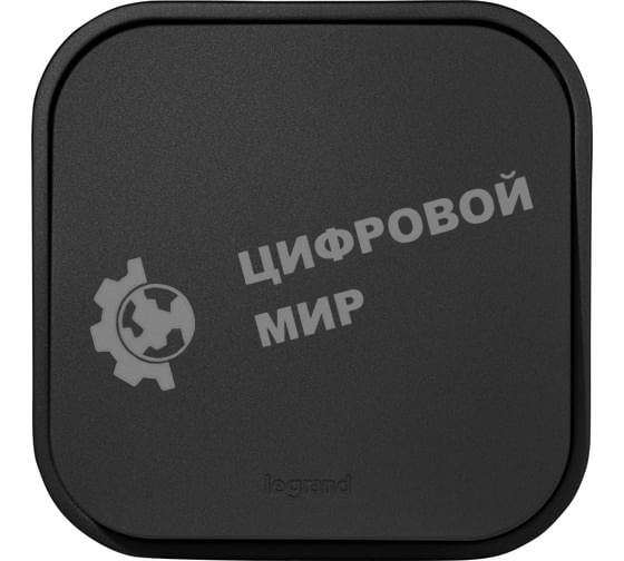 Выключатель одноклавишный 10А 250В винтовые зажимы накладной монтаж Quteo IP20 Чёрный матовый