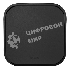 Выключатель одноклавишный 10А 250В винтовые зажимы накладной монтаж Quteo IP20 Чёрный матовый