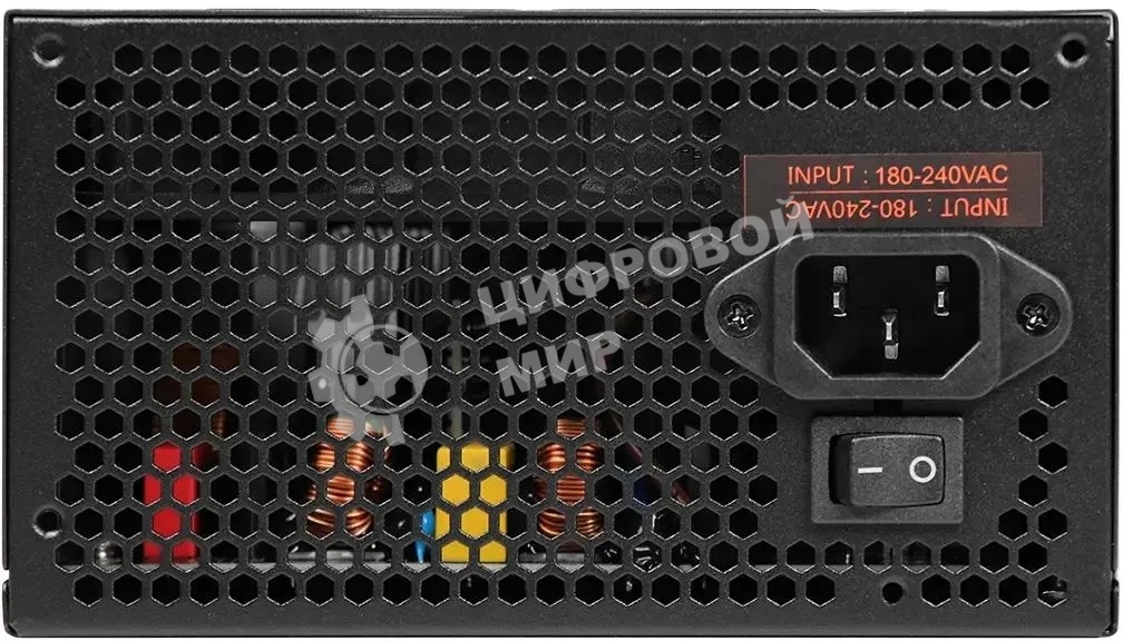 Блок питания Digma ATX 700W DPSU-700W-WH RTL, 700Вт, 80 PLUS белый, 120мм черный