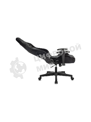 Кресло Zombie Ghost Fabric черный Light-20, ткань (велюр), подголовник