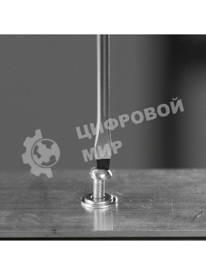 Отвертка Denzel SL3х100 мм, S2, 3к рукоятка