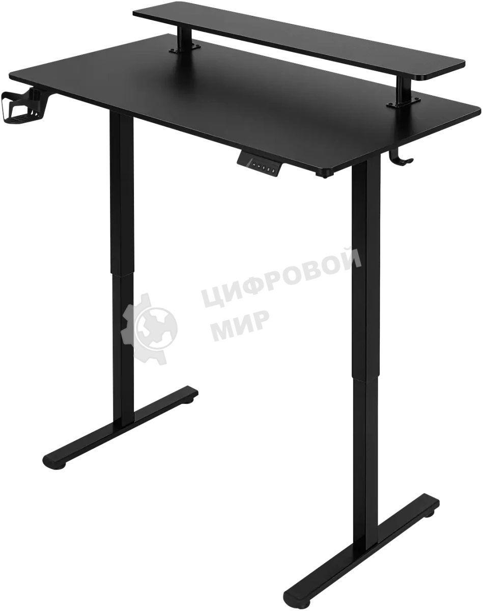 Стол игровой Defender Alliance черн, 110x60, высота 72-117, полк 1