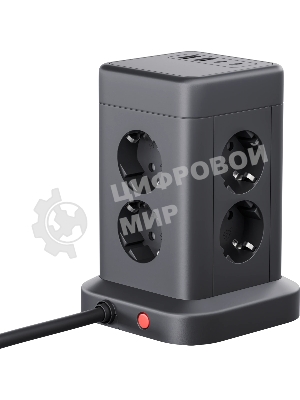 Сетевой фильтр Defender ILS 453 (3 м, 8 розеток, 2USB-A, 2USB-C)