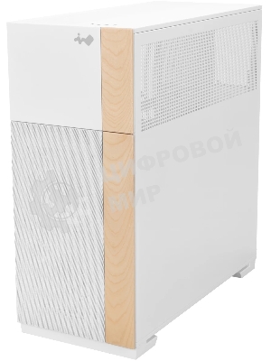Корпус InWin F5 CS19 White, Full-Tower, белый, закалённое стекло, ARGB подсветка, 3 x 140 мм (2 спереди, 1 сзади)