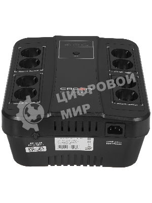 Источник бесперебойного питания Crown CMUS-295 EURO SMART/1000 ВА/600 Вт/8 х CEE 7 (евророзетка)