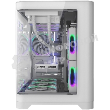 Компьютерный корпус 1STPLAYER UVIEW UV6 белый, mATX