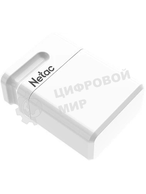 Флешка USB Netac U116 mini (NT03U116N-064G-32WH), 64Gb, USB 3.2, R/W 90/30, белый