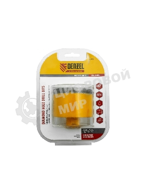 Сверло алмазное по керамограниту Denzel 82мм мокрое резание, М14