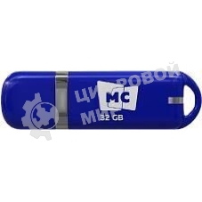 Флешка USB MORE CHOICE МФБ32 Blue (4620202558701), 32GB, USB 2.0, R/W 15/6, синий
