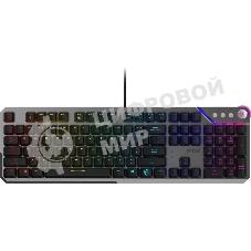 Клавиатура MSI STRIKE 600 Silent механическая серый/черный USB Multimedia for gamer LED (подставка для запястий) (S11-04RU256-CLA)
