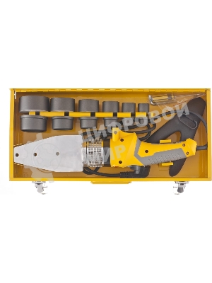 Аппарат для сварки пластиковых труб Denzel dwp-2000 х-pro2000Вт 300 градусов комплект насадок