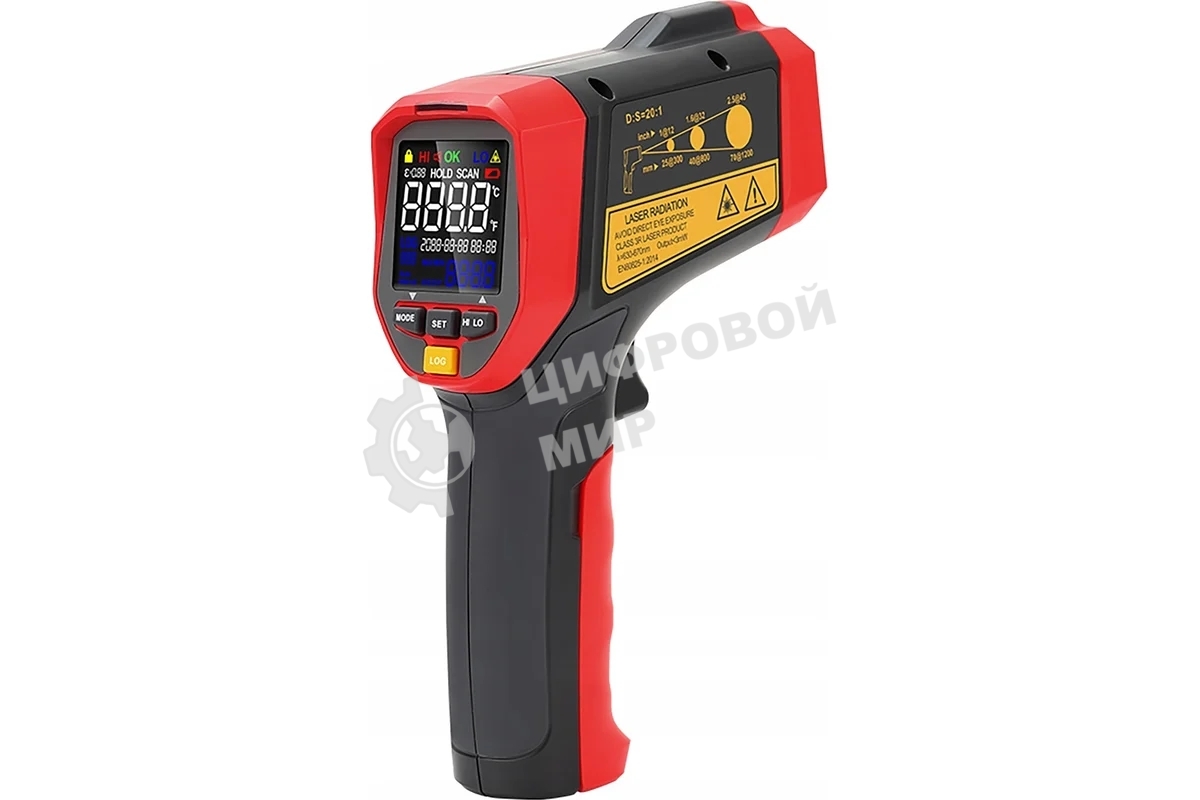 Инфракрасный термометр UT302D+, -32С~ 1100С