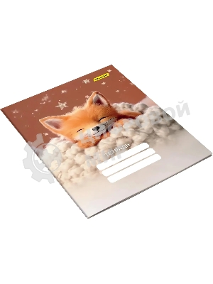 Набор тетрадей Silwerhof 2001660 12 листов, линейка, A5, Мягкие игрушки 4 дизайна, мелованный картон, водный лак, скрепка (упаковка: 4шт)