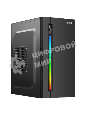 Компьютерный корпус Ginzzu D350 2хUSB 2.0,AU RGb w/o PSU