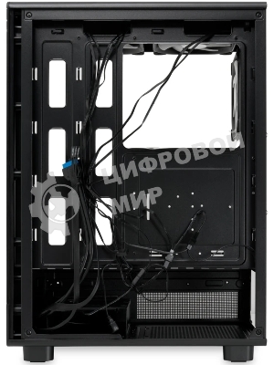 Компьютерный корпус HSPD F510, Panoramic Mid Tower, черный, TG, 0.5 SPCC, 3x120мм ARGb ATX, mATX, mITX 180/280/160мм 1x2.5