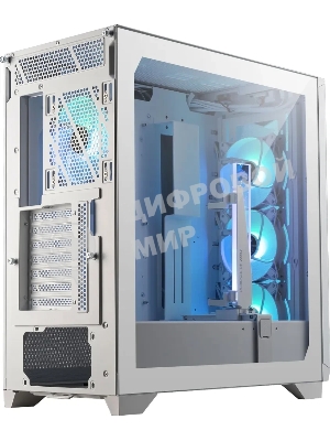 Компьютерный корпус MSI MPG GUNGNIR 300R AIRFLOW White, Midi Tower, EATX,2xUSB 3.2 Gen 1, 1xUSB 3.2 Gen2 Type-C,4x120мм PWM ARGb Fan, ARGb+PWM Control Board, Tempered Glass Window
