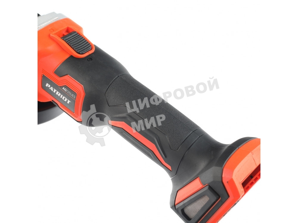 Угловая шлифовальная машина (УШМ) PATRIOT PATRIOT AG 125Li UES (Без ЗУ и АКБ) в коробке, двигатель: бесщеточный, 8000об/мин