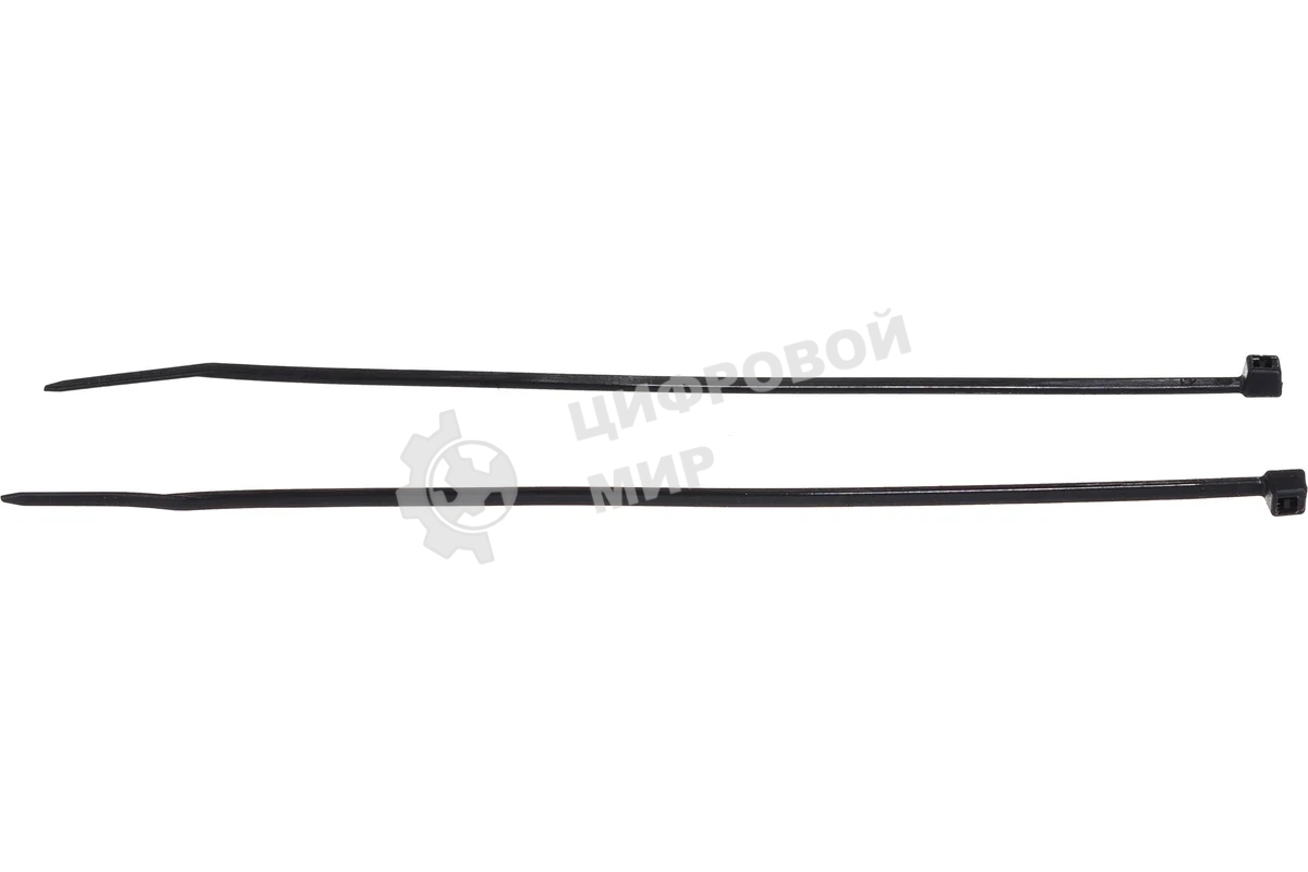 Нейлоновые стяжки Fortisflex КСС 3х150 черный 100 штук