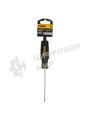 Отвертка Denzel SL3х100 мм, S2, 3к рукоятка