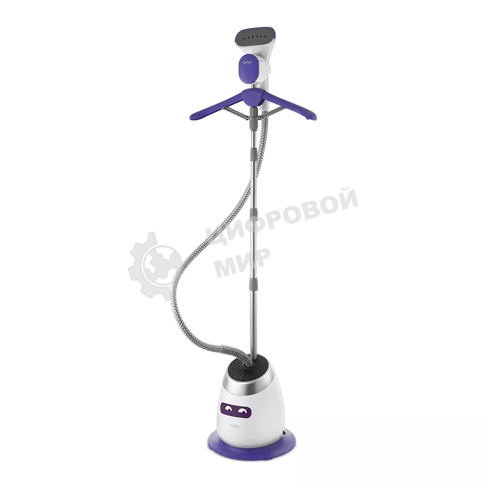Отпариватель Kitfort КТ-990 белый/фиолетовый, 1580 Вт, 38 г/мин, 1400 мл