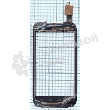 Сенсорное стекло (тачскрин) для Philips Xenium W6350, черное