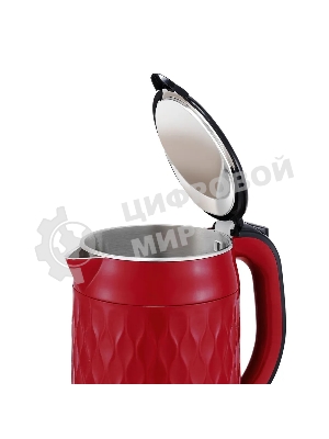 Чайник электрический BQ KT1715P Red-Black. Мощность:1800 Вт, Объем 1.7 л