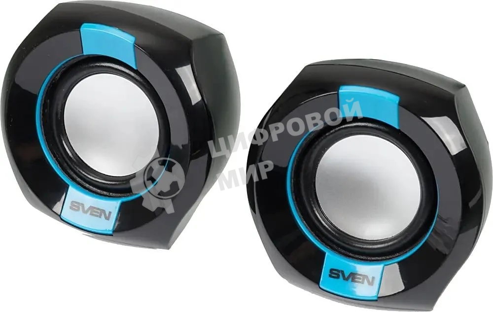 Акустическая система Sven 150 2.0 черный/синий 5Вт